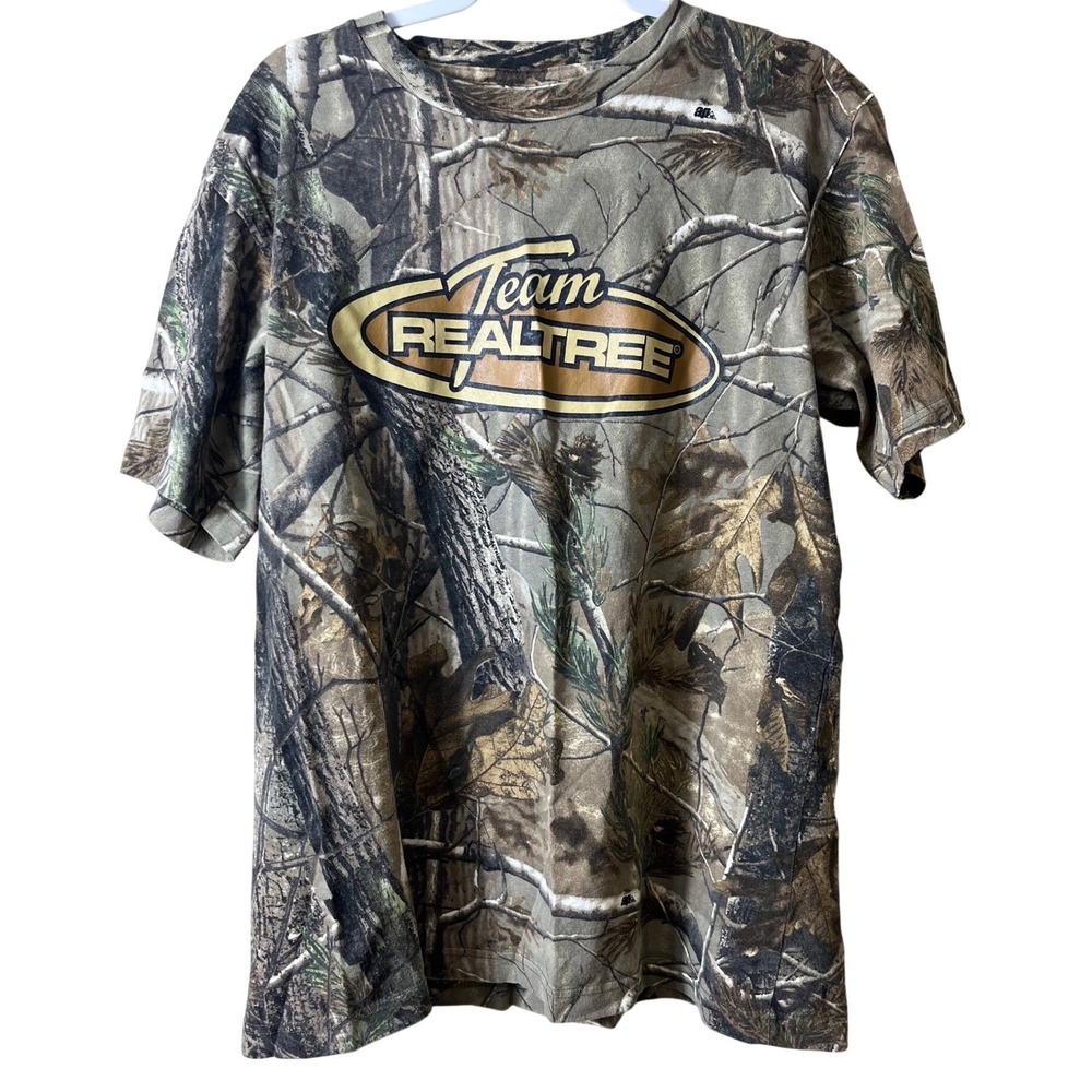 Team Realtree Camo Graphic T-Shirt Mens XL AP Camouflage Hunting Gorpcore Tee
